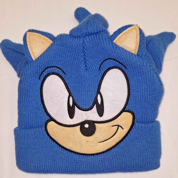 Bioworld Sonic the Hedgehog Youth Beanie Hat Blue Costume Cosplay Acrylic NWoT - Picture 1 of 2